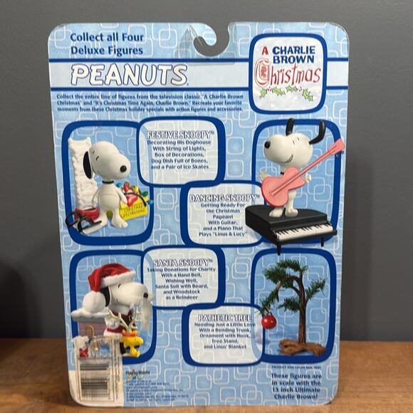 A Charlie Brown Christmas 2004 PEANUTS Festive Snoopy with decor, lights, skates - Picture 6 of 11